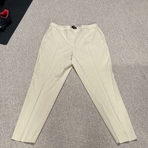 Theory Women's Tan Cropped Pants